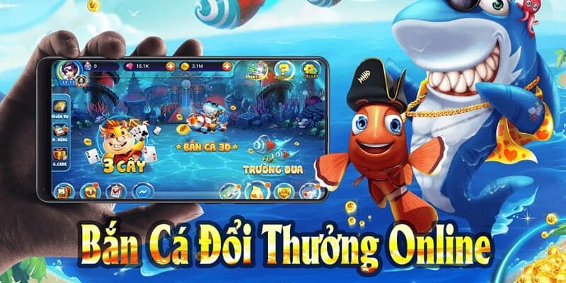 Bắn cá 2D đổi thưởng trên Shbet sòng phẳng và xanh chín